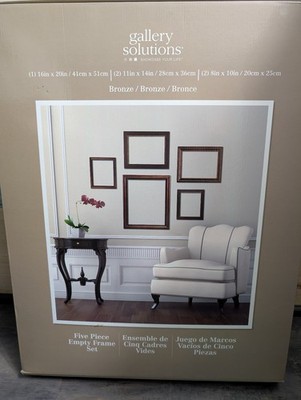 New Gallery Solutions 5-Piece Bronze Gallery Wall Frame set (Empty Frames)