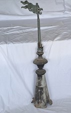 Rarität.Sehr alte originale seltene Wetter/Turm/Dachfahne-Dachaufsatz aus Zink-