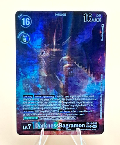 DarknessBagramon [SP Foil] #EX10-059 Digimon Sinister Order card