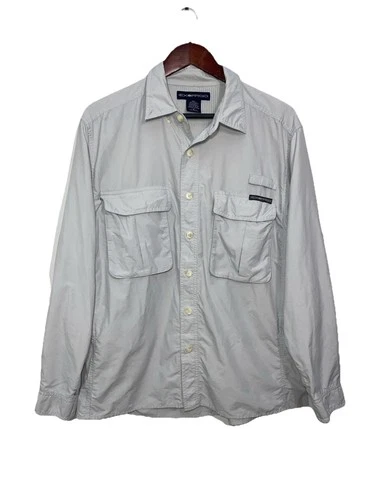 Exofficio Shirt Mens Large Air Strip Buzz Off Long Sleeve Outdoor Fishing