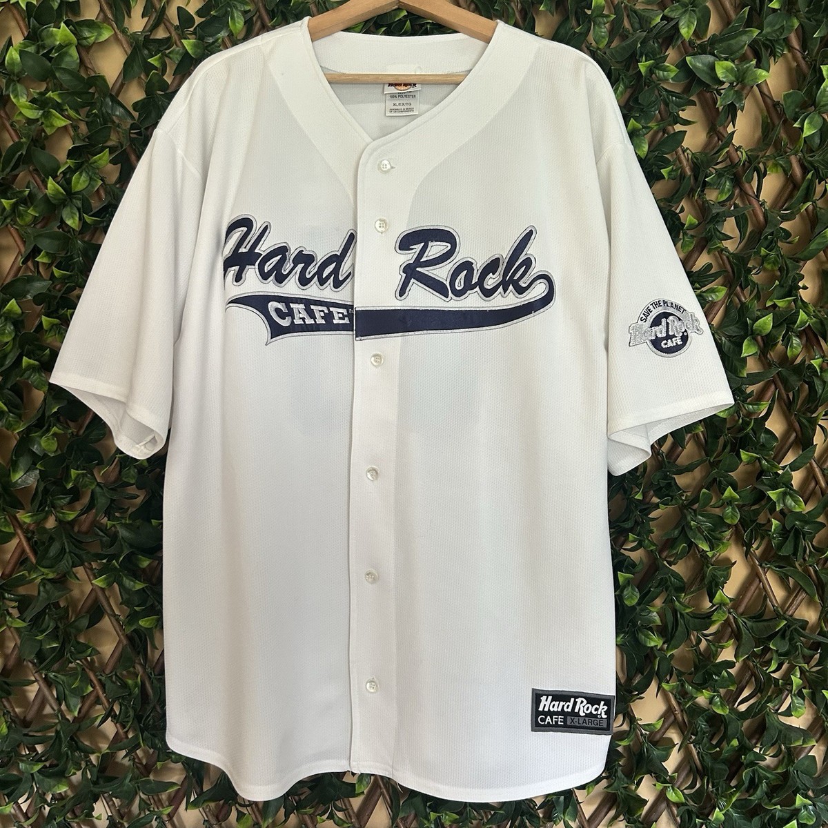 Vintage Y2K Hard Rock Cafe Orlando Baseball Jersey Men's XL White
