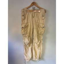 Vtg Polo Jeans Co Womens 10/12 Paratrooper Cargo Military Y2K Adjustable Pants