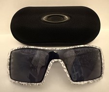 Oakley Oil Rig White Print Frame Grey Lens+Box 03-492 Gen 1 Flat Icons RARE 