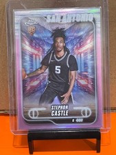2024-25 Topps Chrome - Stephon Castle #122 Purple Refractor (RC)