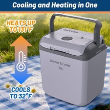 12V Car Refrigerator Electric Cooler DC/AC, -...