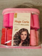 Foam Hair Rollers Soft Bouncy Curls Lot of 28 Sponge Curlers In Box Hair care