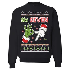 Ugly Christmas Sweater | 6 7 Six Seven | Funny Xmas Sweater