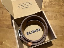 Eleiko Olympic Weightlifting Belt Real Brown Leather (Powerlifting Crossfit)