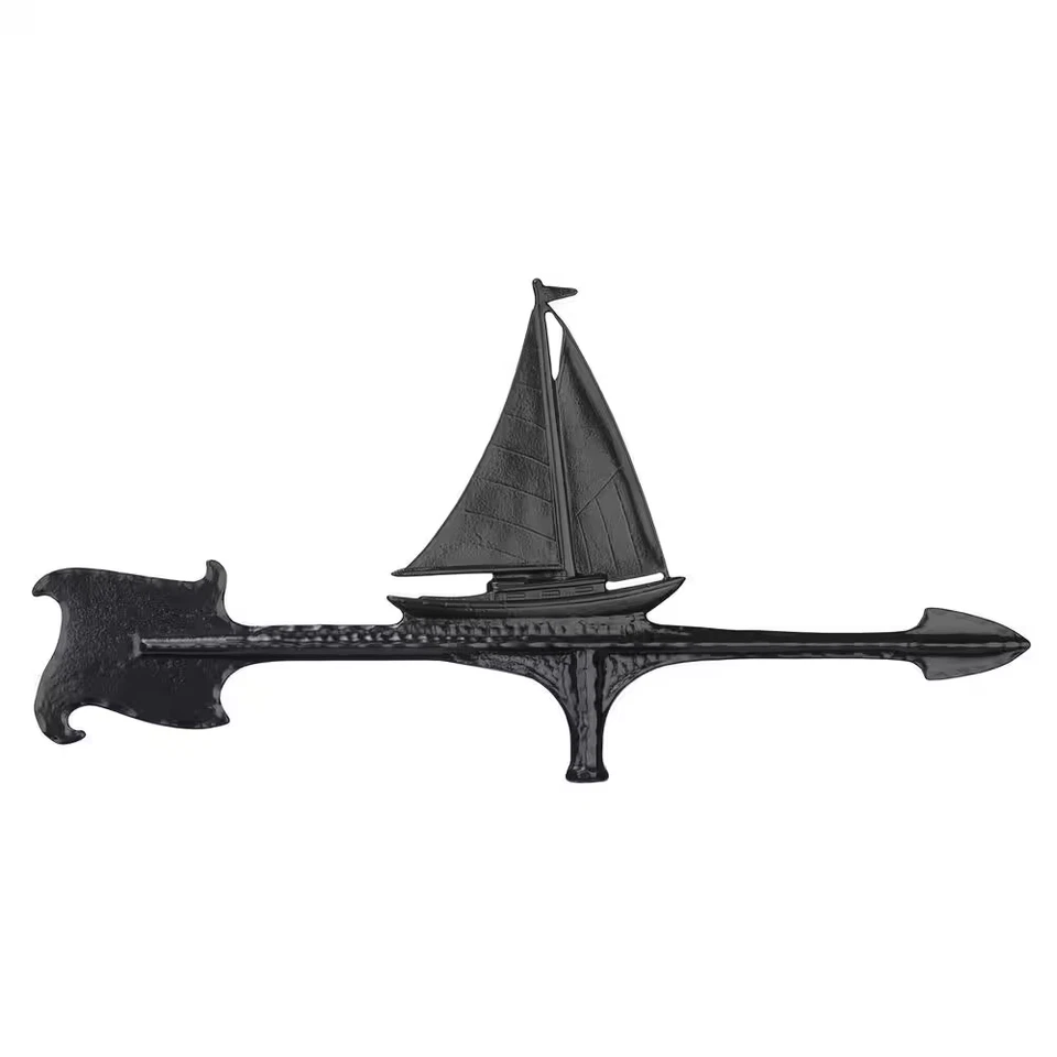30 In. Cast Aluminum Sailboat Weathervane - Изображение 2 из 2