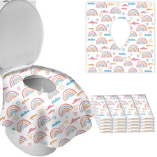 20 Pack Toilet Seat Covers Disposable, Safe No-Slip Waterproof for Kids Toddlers