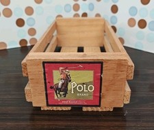 Napa Valley 12 Cassette Tape Storage Crate Small, Wood, Polo, Vintage