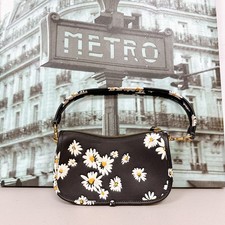 Coach CR509 Swinger Bag 20 Floral Print Glovetanned Black Multi