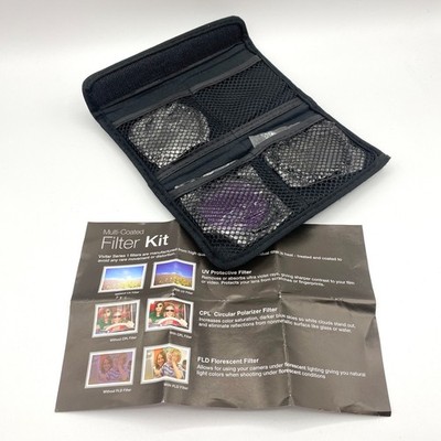 Vivitar Series 1 Multi-Coated 58mm Filter Kit -3 Piece Set (UV, CPL, FLD) Wallet