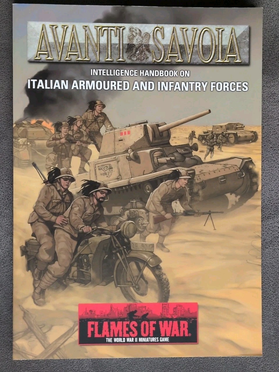 Flames Of War  Avanti Savoia Intelligence Handbook On Italian Armoured  Book