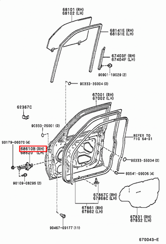 Genuine Toyota Prado RZJ95 RZJ90 LJ95 LJ90 Front RH Door Check Stopper Hinge - Picture 6 of 6