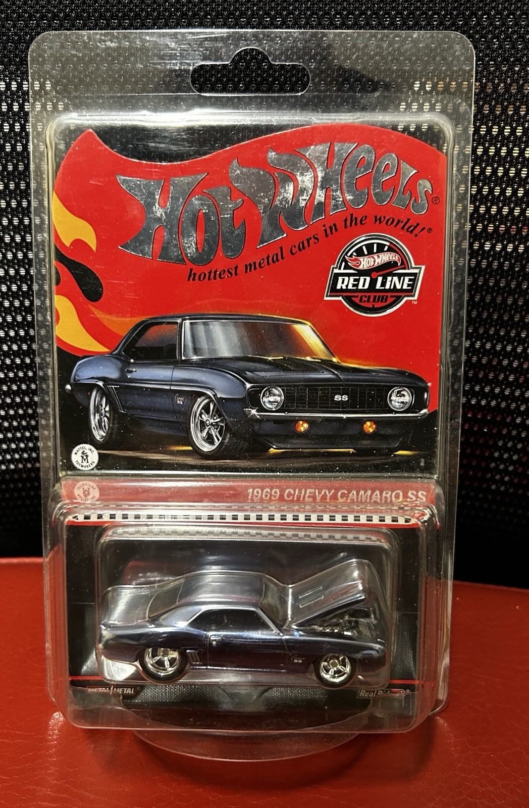 Hot Wheels RLC 1969 Chevy Camaro SS Blue Red Line Club