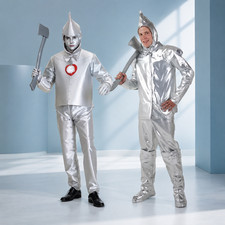 Adult Metallic Robot Costume Silver Halloween...