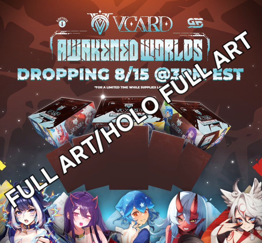 VCard Awakened Worlds STARS First Edition Singles [Full Art/Holo Full Art]