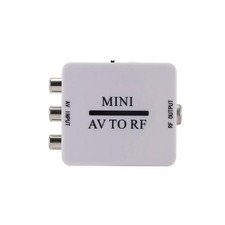 Mini RCA/Composite A/V To Coax/Coaxial Converter Modulator AV 2 COAX Adapter
