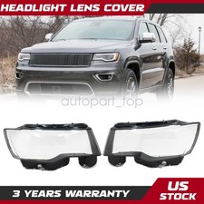Rhlh Headlight Lens Headlamp Cover Clear For Jeep Grand Cherokee 2014 2015-2019