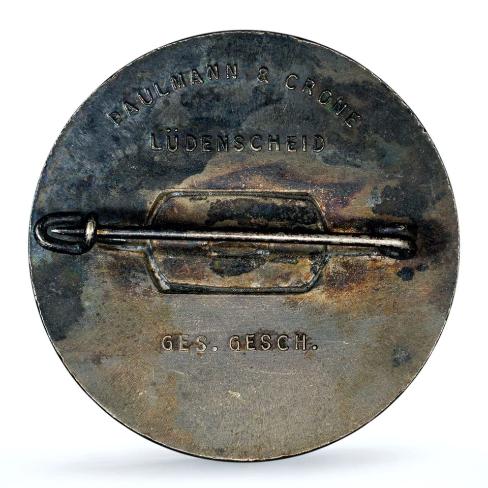 Germany Third Reich Hitler South Hanover C-210 AU 55 PCGS silvered AE medal 1934 - Image 2 of 4