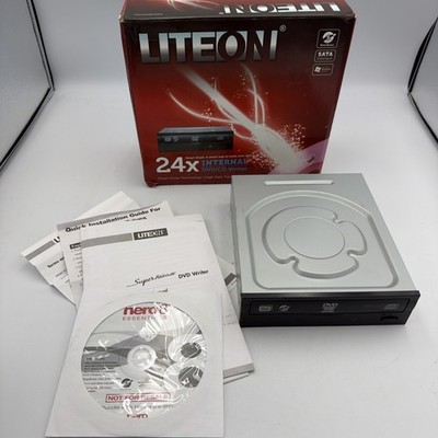 Lite-On 24x SATA Internal DVD/RW Optical Drives IHAS324 Black M-Disc Smart Burn