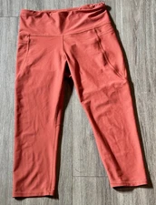 Old Navy Active Powersoft Sculpt Leggings Large brown  High Waisted Squat Proof 