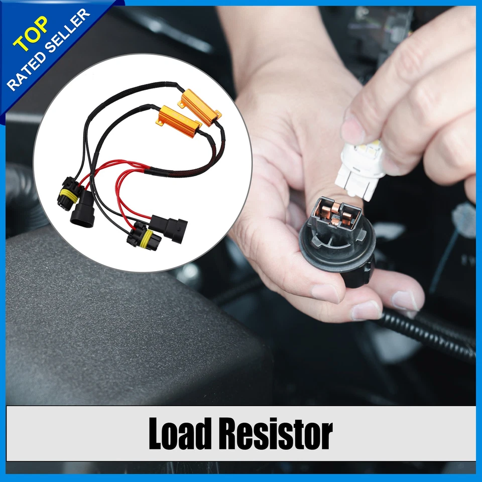 Pack de 2 Adaptador de Resistencia de Carga Señal de Giro Frontal LED HB4 9006 9005 9145 H10 Foto 2 de 4