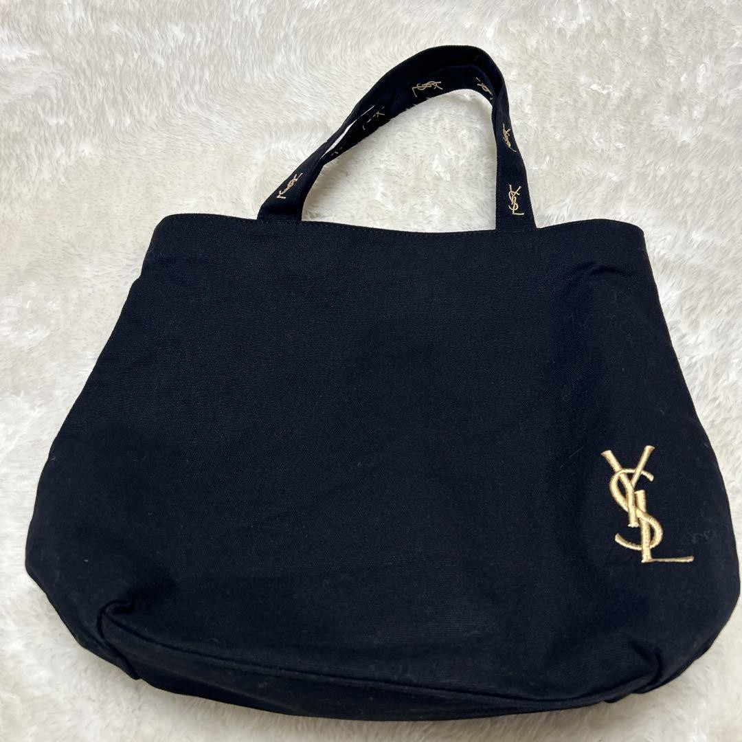 Borsa tote Yves Saint Laurent logo ricamato importazione Giappone rara