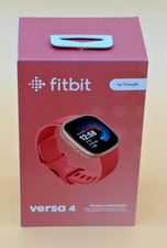 Fitbit Versa 4 With Copper Rose Aluminum Case And Pink Sand Infiniti Band