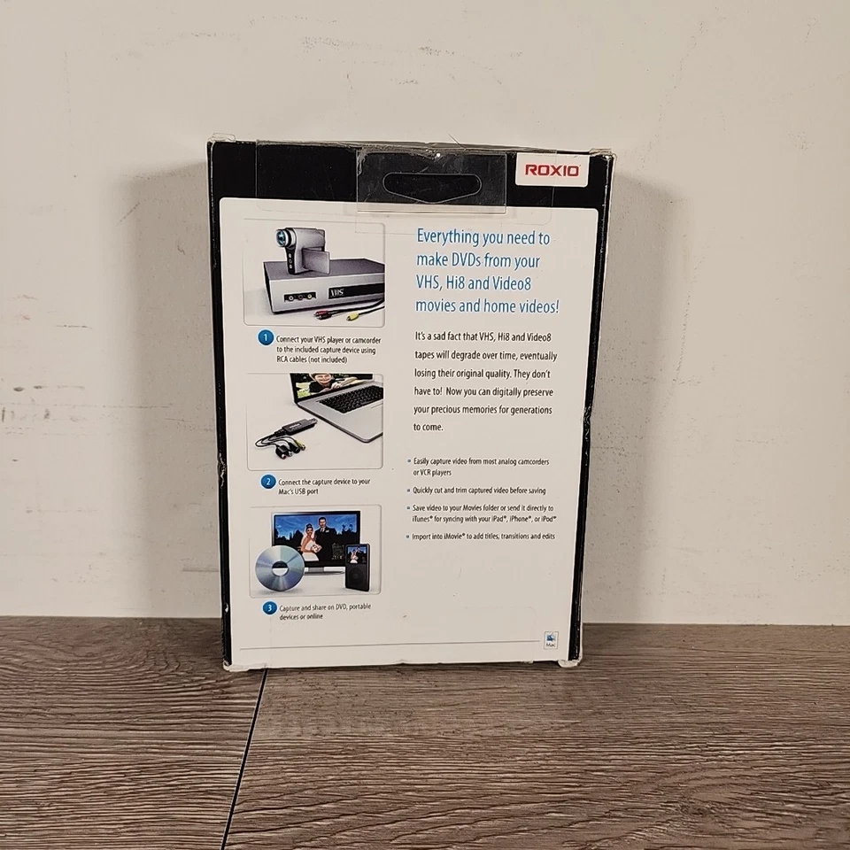 Roxio Easy VHS to DVD for Mac | VHS, Hi8, V8 Video to DVD or Digital Converter - Image 3 of 4