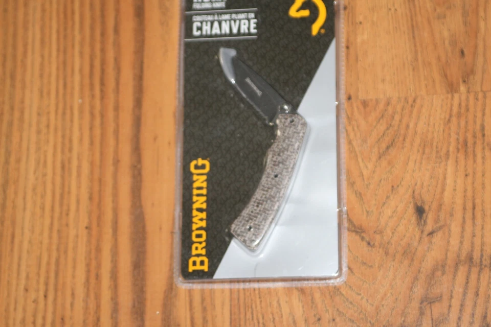 New Browning Hemp Folding Knife - Laminated Hemp Handle - Image 3 of 4