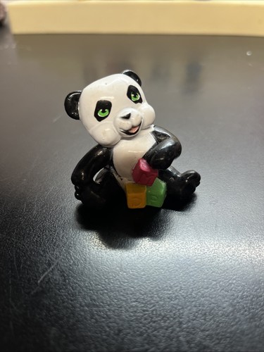 Figura de panda vintage 1991 Galoob Magic Pañal Bebés Mascotas Raro Coleccionable E8