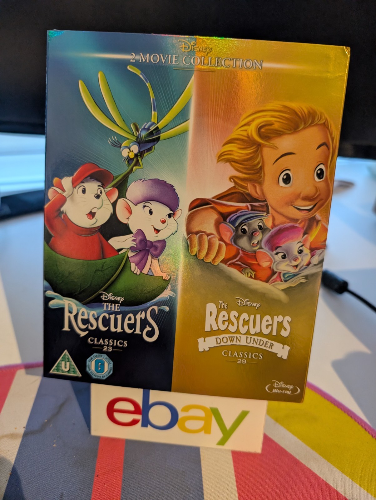 The Rescuers & The Rescuers Down Under Blu-ray Disney Classics 2 Movie O Ring