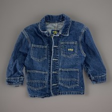 Vintage Y2K Oshkosh B  Gosh Kids Denim Chore Coat Size 5T