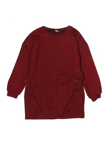 PatPat Girls Red Pullover Sweater 10