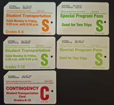 MetroCard NY MTA Subway & Bus: tarjetas Student Pass, conjunto de 5 versiones