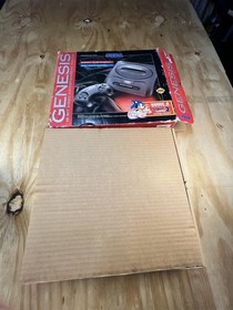 Vintage Sega Genesis Model 2 Console Tested w/ Games Sonic 2 Aladdin Animaniacs