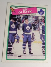 1988 Ed Olczyk Card #125 Ice Hockey Toronto Maple Leafs Trading NHL Record