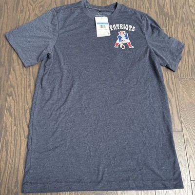 NWT New England Patriot Nike NFL Navy Rewind 2-Hit Tri-Blend T-Shirt Mens Medium
