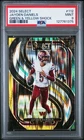 2024 PANINI SELECT GREEN & YELLOW SHOCK #112 JAYDEN DANIELS ROOKIE RC PSA 9