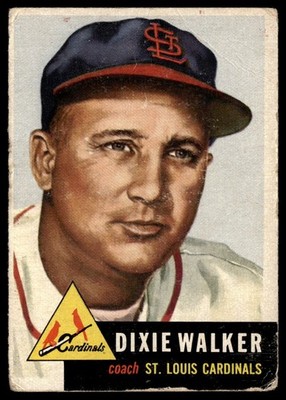 1953 Topps Dixie Walker St. Louis Cardinals #190