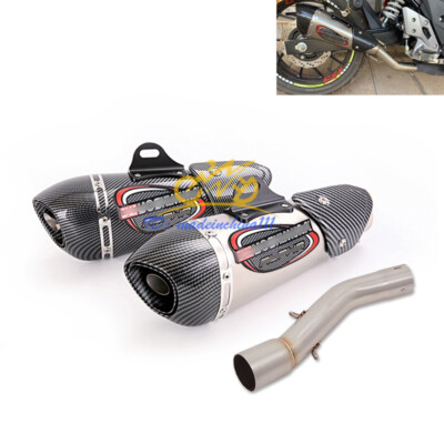 For Suzuki GSX250 GSX250R 2016-2024 Exhaust System Mid Link Pipe Muffler Escape