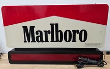 1995 Double Sided Lighted Marlboro Sign / Programable Led Message Board Vintage