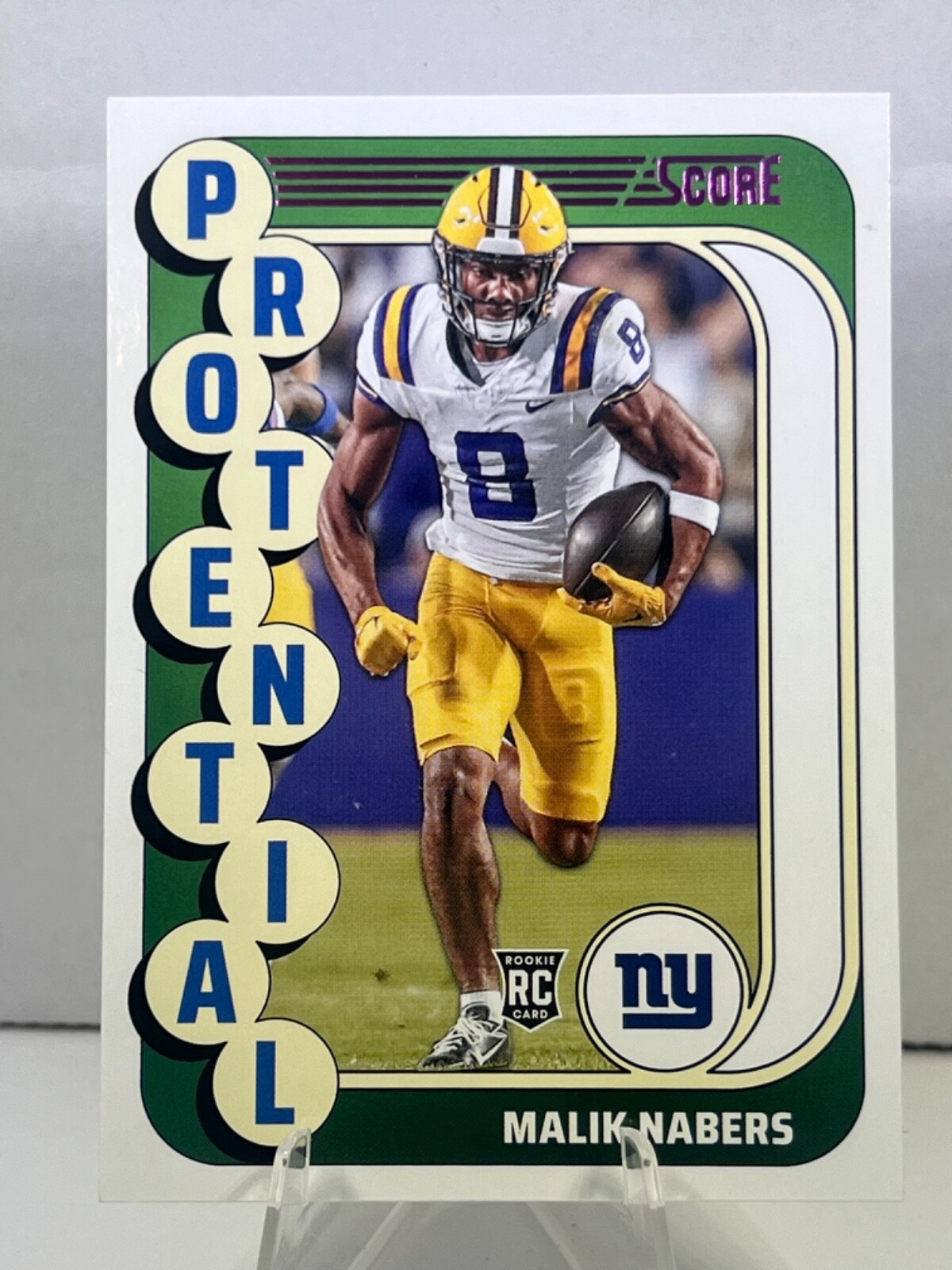 Malik Nabers 2024 Score - Protential Pink foil #4 (RC) LSU/New York Giants