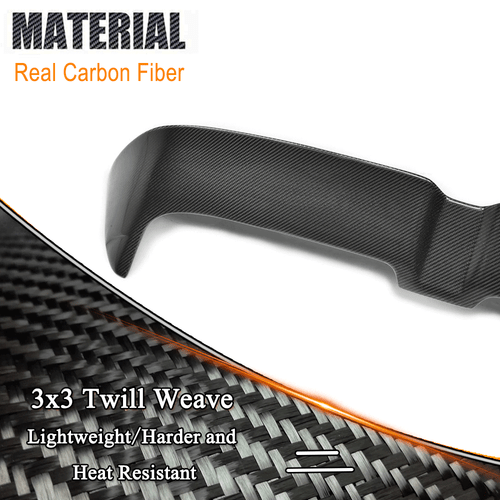 For VW GOLF 7 MK7 MK7.5 GTI R 2014-2019 REAL Carbon Fiber Rear Roof Spoiler Wing - Picture 10 of 12