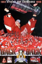 Detroit Red Wings STANLEY CUP CHAMPIONS CELEBRATION 1998 Vintage 23x35 POSTER