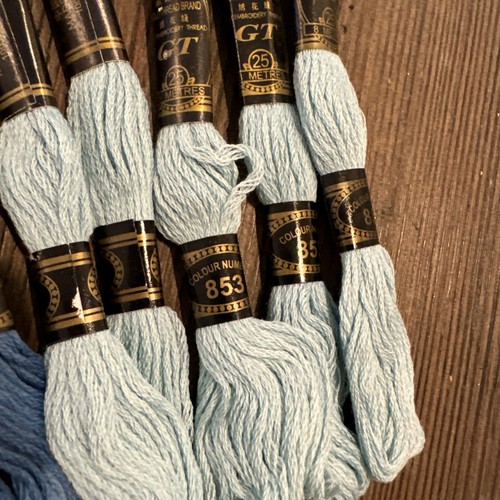 GT Gold Thread Embroidery Thread Floss Cotton 55 Skeins Various Colors 25 Metres - Picture 14 of 16