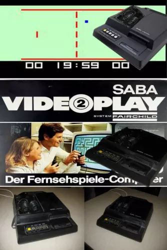 Saba Fairchild Computer inkl.2 Controller und Spiele Zubehörpaket SABA 1977 KULT