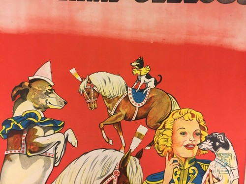 King Brothers & Cristiani kombiniertes Zirkus Poster mit Umsatzmarke Marke - Bild 2 von 12